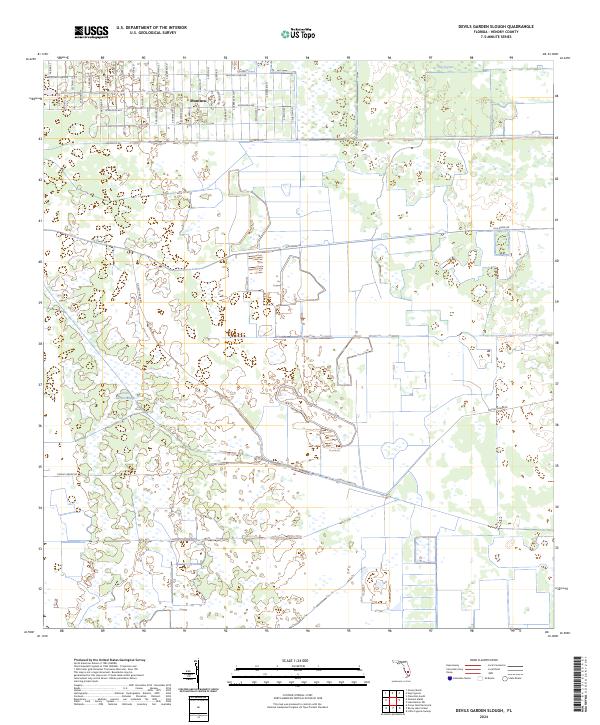 Devils Garden Slough topographic map thumbnail