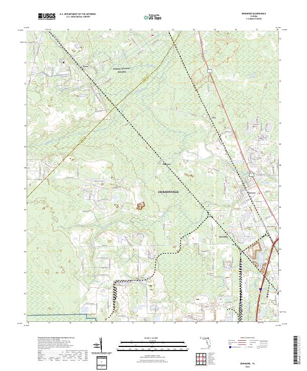 Dinsmore topographic map thumbnail