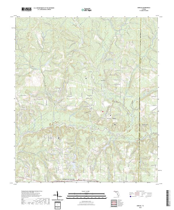 Dorcas topographic map thumbnail