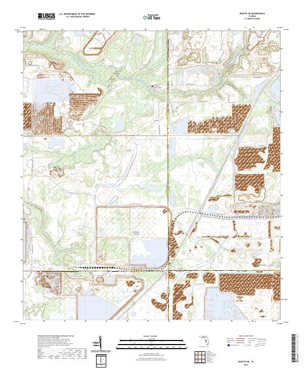 Duette NE topographic map thumbnail