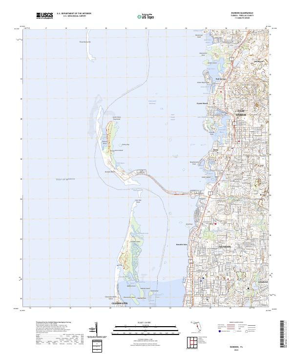 Dunedin 2024 topographic map thumbnail