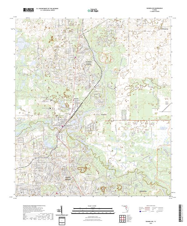 Dunnellon topographic map thumbnail