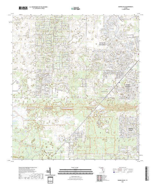 Dunnellon SE topographic map thumbnail