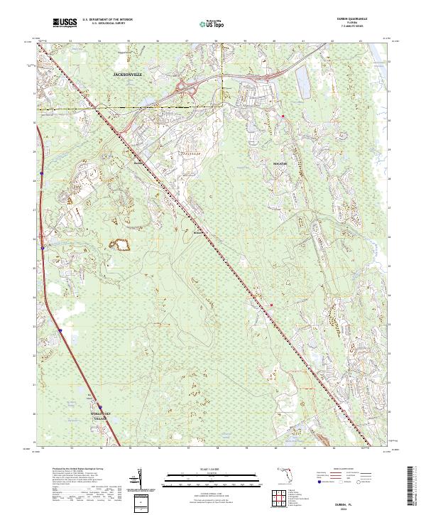 Durbin topographic map thumbnail