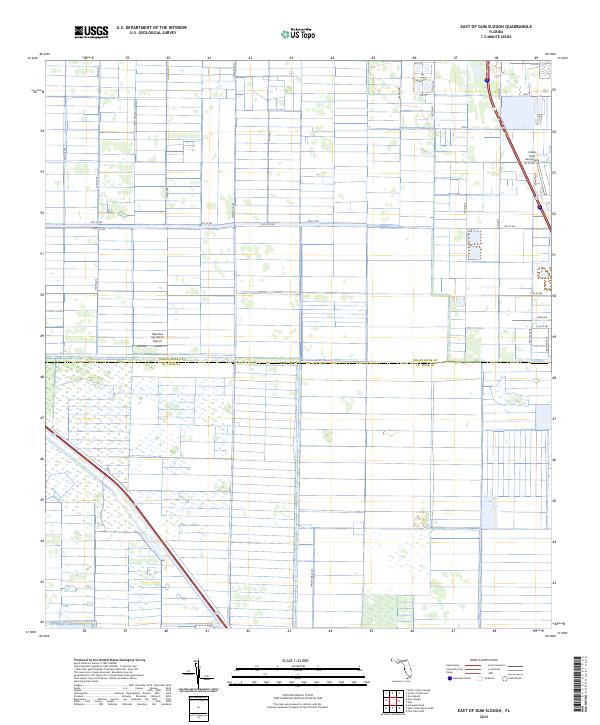 East of Gum Slough topographic map thumbnail