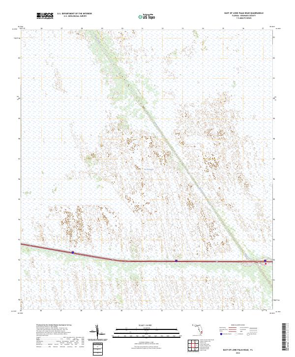 East of Lone Palm Head topographic map thumbnail