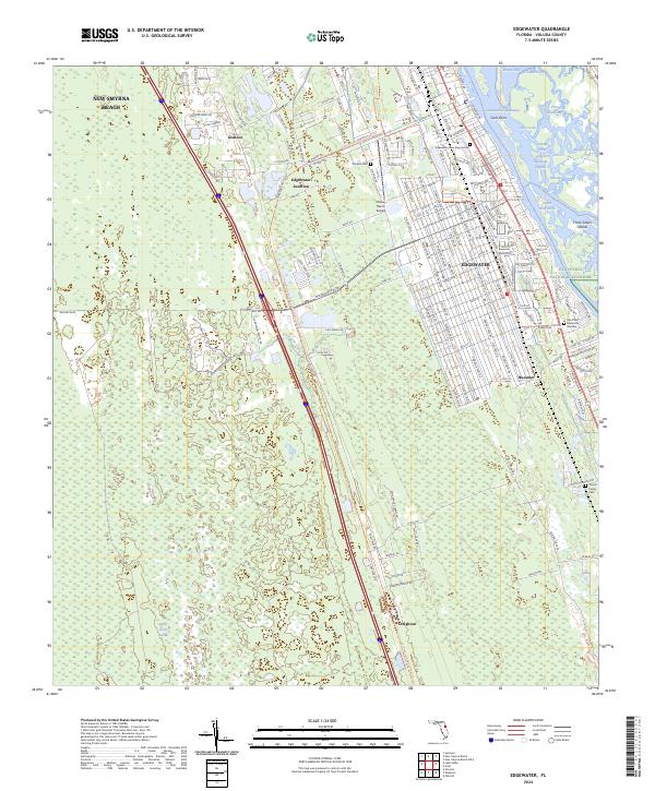 Edgewater topographic map thumbnail