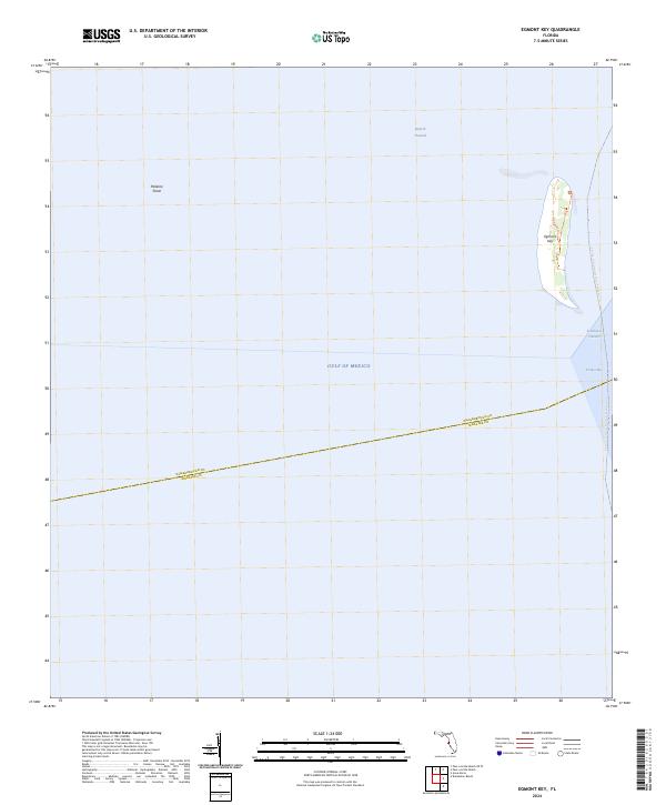 Egmont Key 2024 topographic map thumbnail