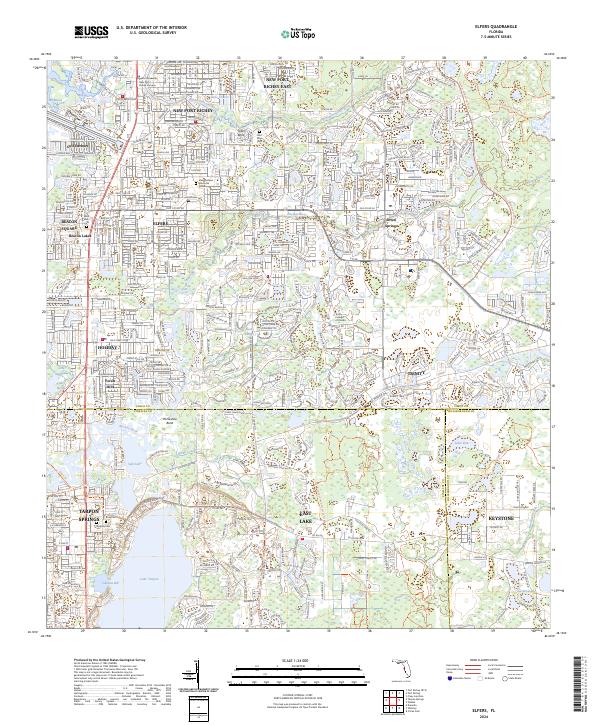 Elfers topographic map thumbnail