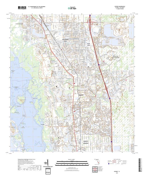 Estero 2024 topographic map thumbnail