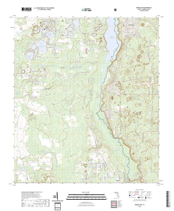 Eureka Dam topographic map thumbnail