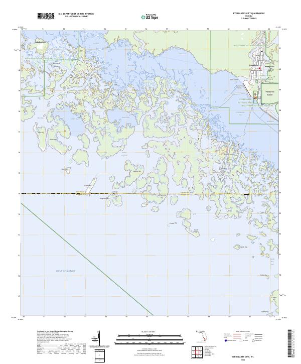 Everglades City 2024 topographic map thumbnail