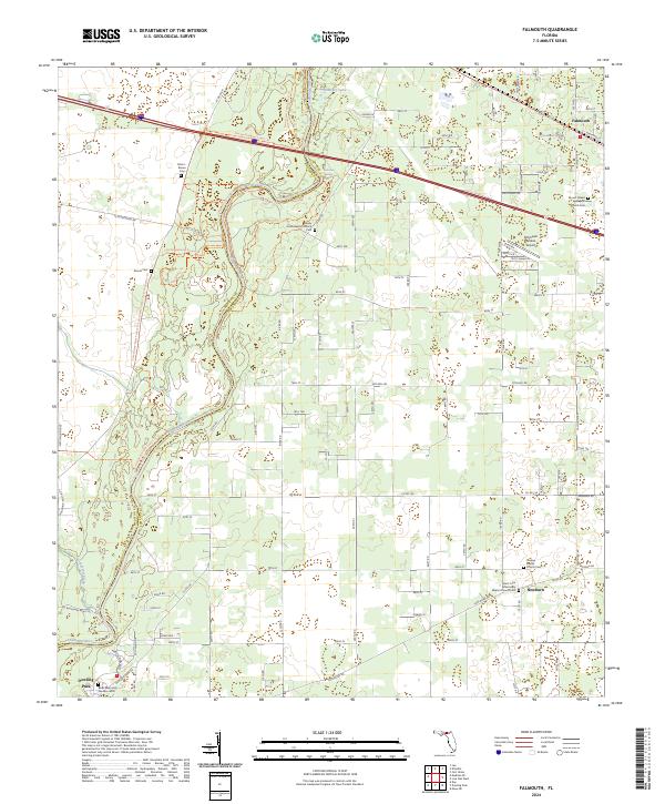 Falmouth topographic map thumbnail