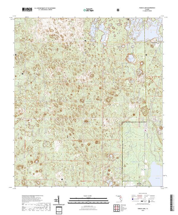 Farles Lake topographic map thumbnail