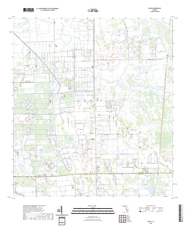 Felda topographic map thumbnail
