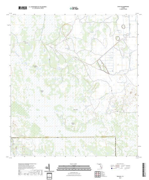 Felda SE topographic map thumbnail