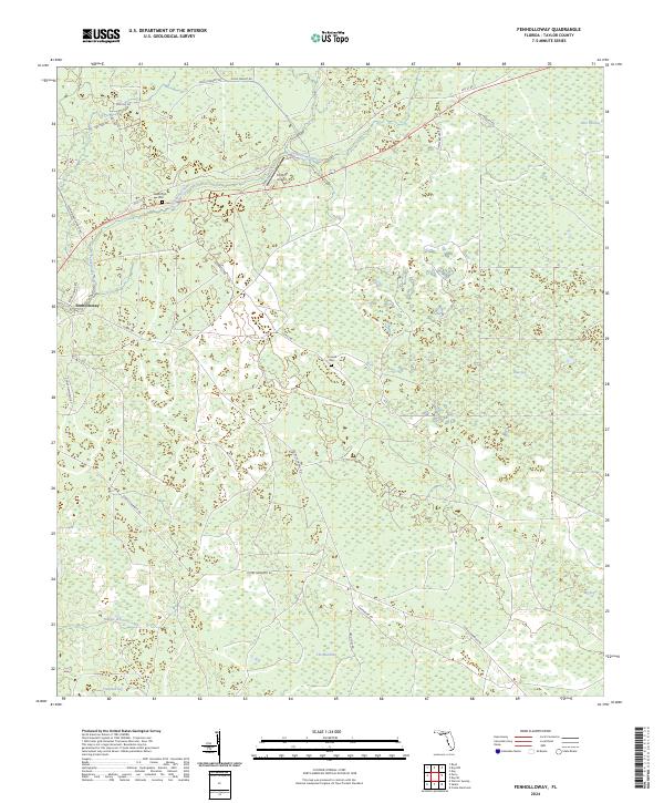 Fenholloway topographic map thumbnail