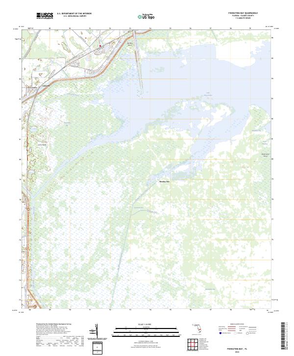 Fisheating Bay topographic map thumbnail