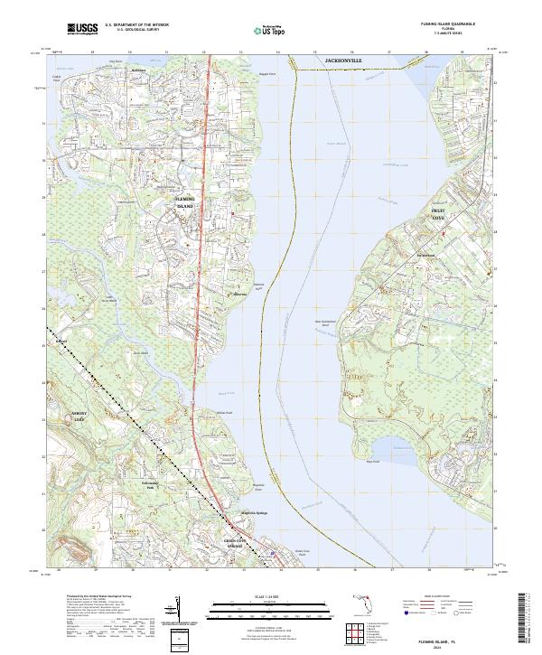 Fleming Island topographic map thumbnail