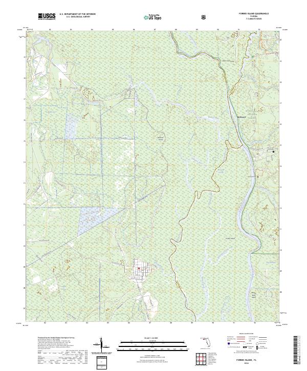 Forbes Island topographic map thumbnail