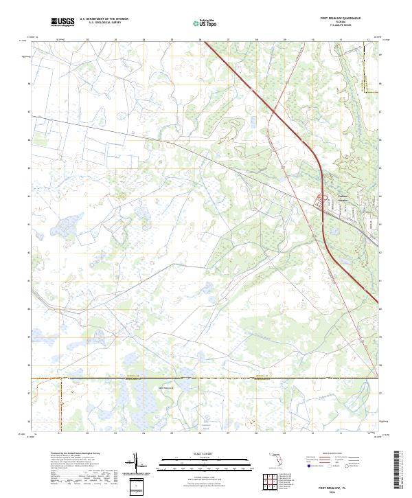 Fort Drum NW topographic map thumbnail