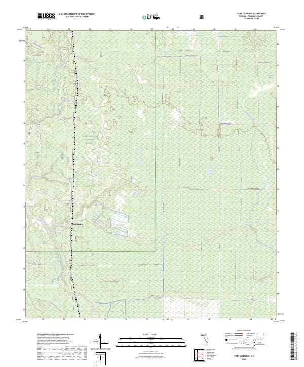 Fort Gadsden topographic map thumbnail