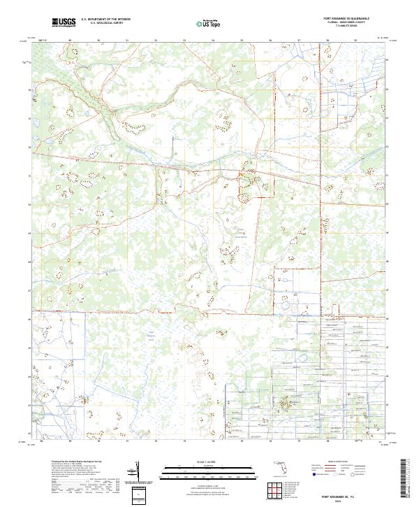 Fort Kissimmee SE topographic map thumbnail