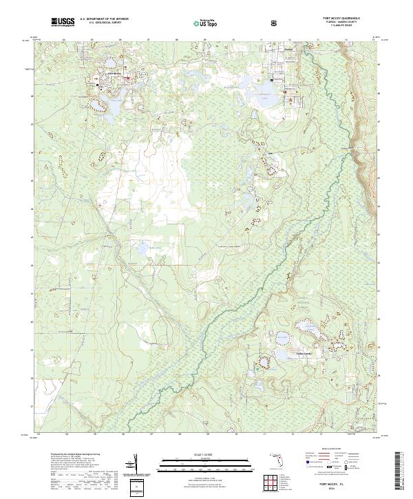 Fort McCoy topographic map thumbnail
