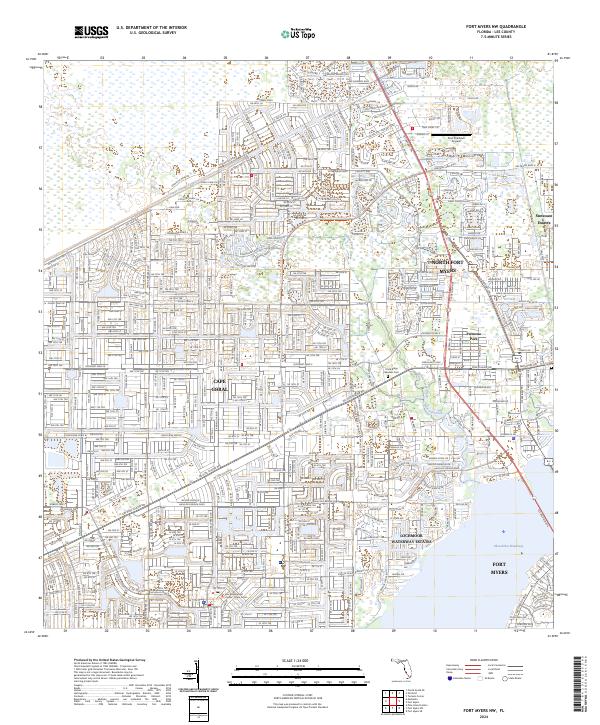 Fort Myers NW topographic map thumbnail