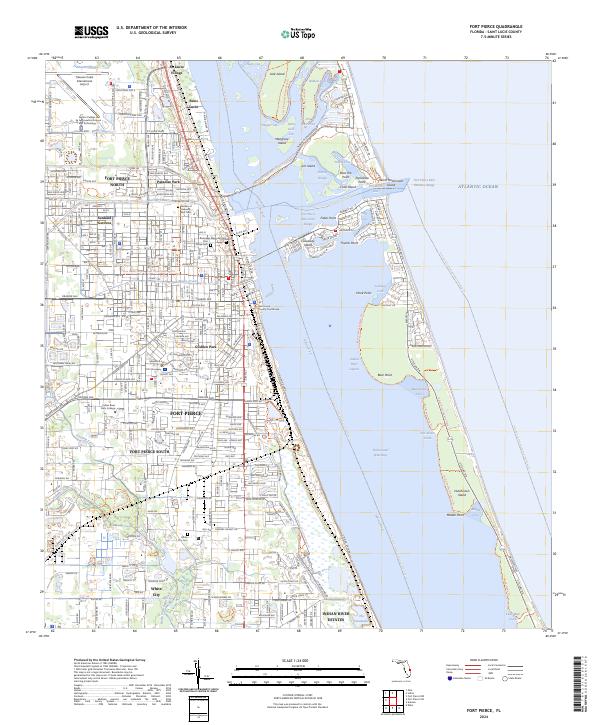 Fort Pierce topographic map thumbnail
