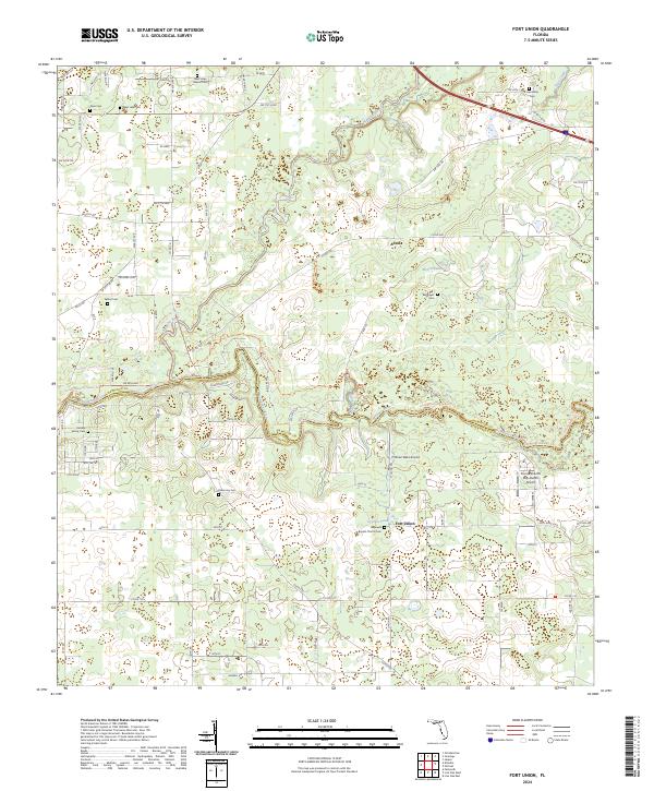 Fort Union topographic map thumbnail