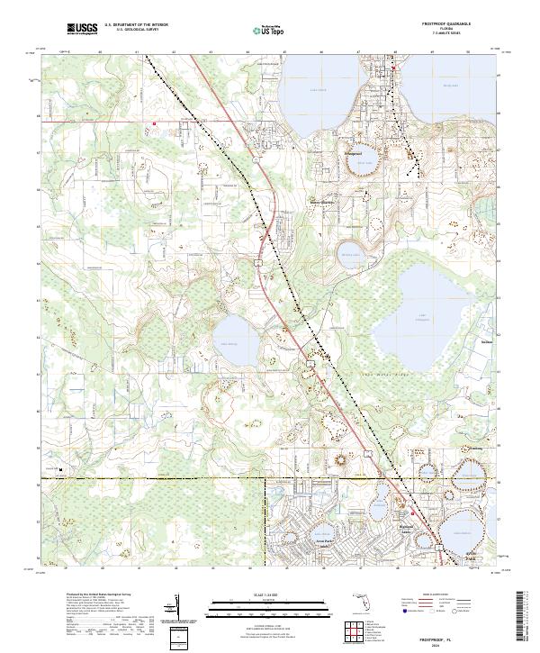 Frostproof topographic map thumbnail