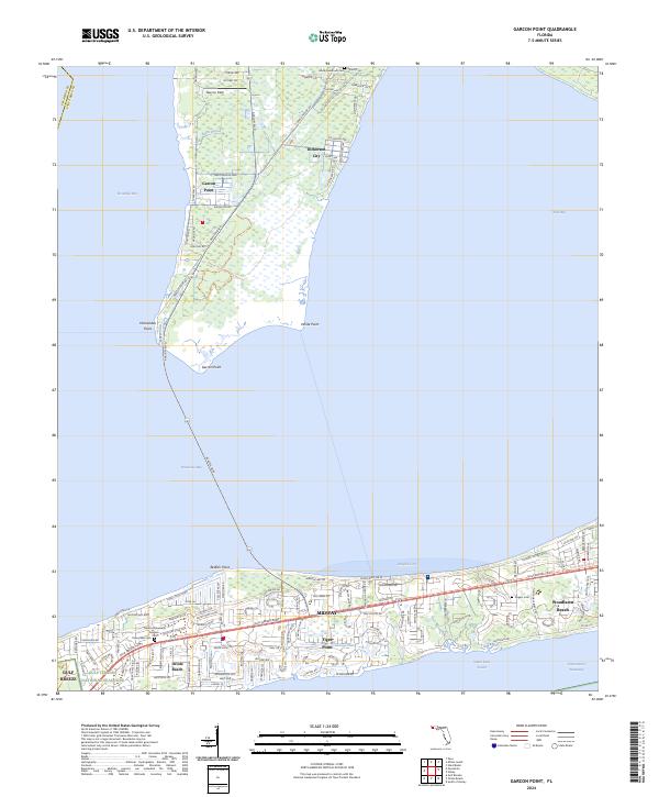 Garcon Point topographic map thumbnail
