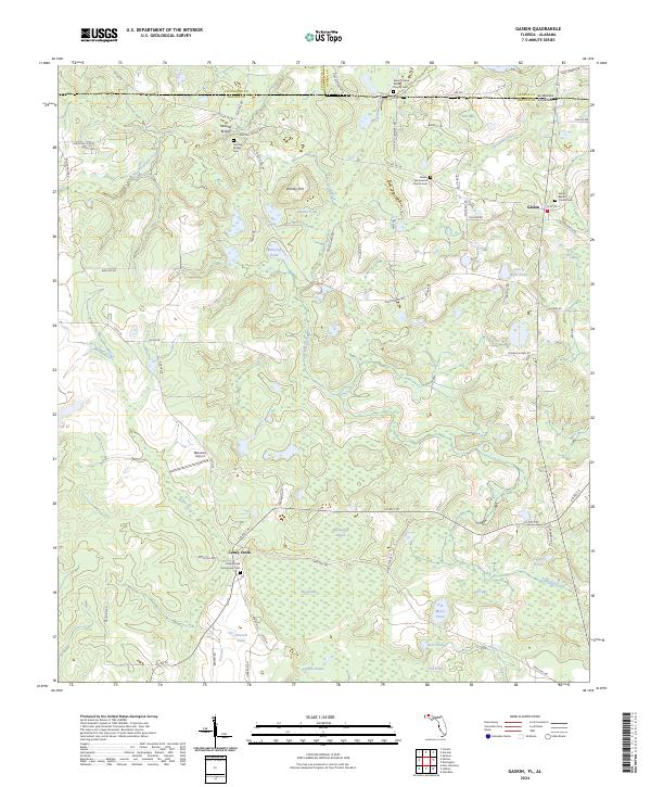 Gaskin topographic map thumbnail