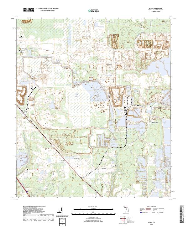 Genoa topographic map thumbnail