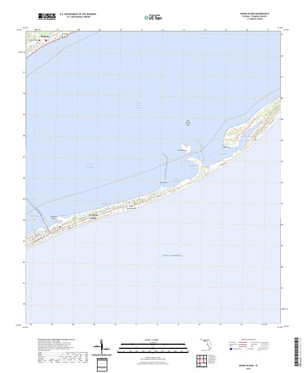 Goose Island 2024 topographic map thumbnail