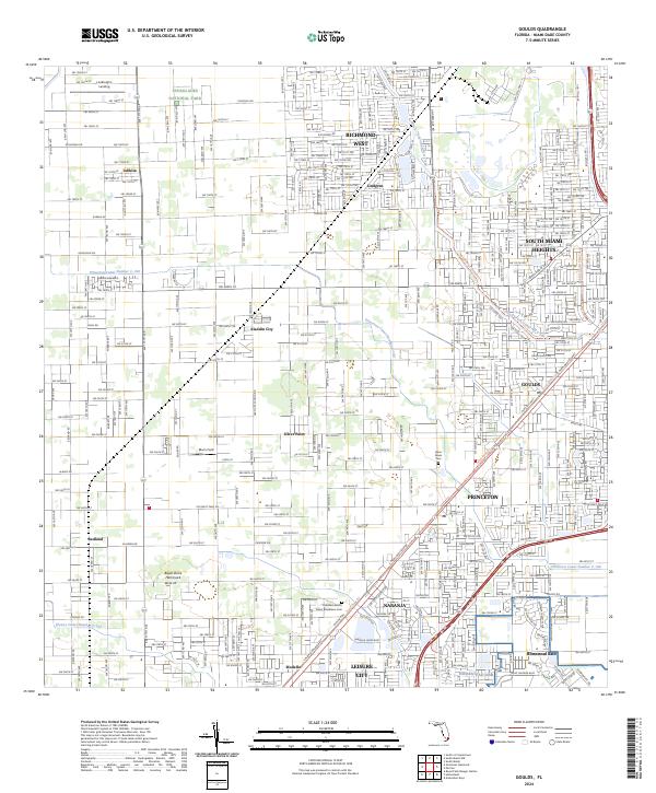 Goulds topographic map thumbnail
