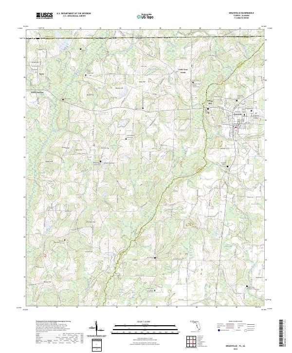 Graceville topographic map thumbnail