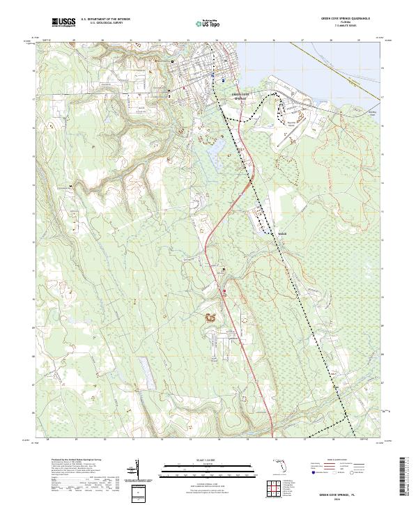 Green Cove Springs topographic map thumbnail