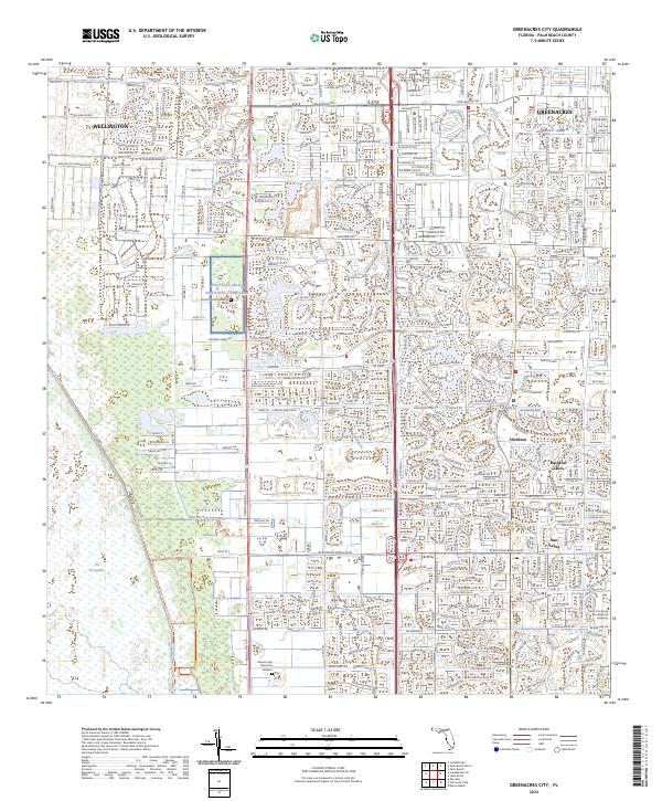Greenacres City topographic map thumbnail
