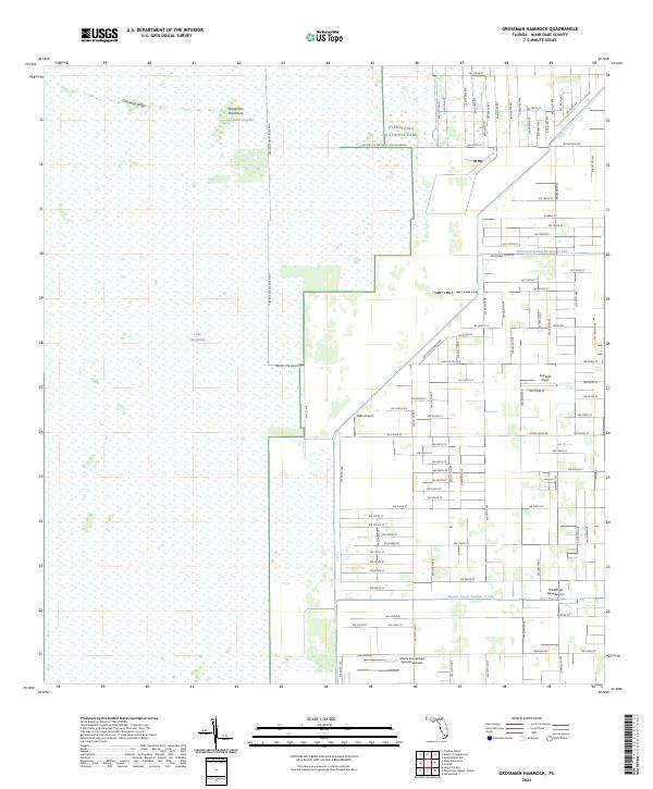 Grossman Hammock topographic map thumbnail