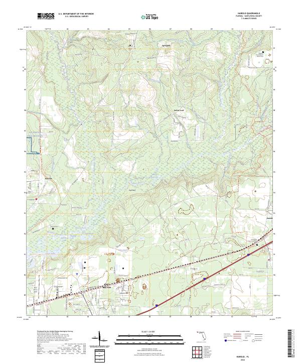 Harold topographic map thumbnail