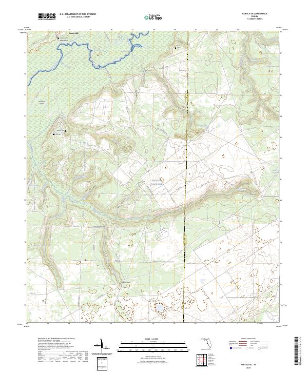 Harold SE topographic map thumbnail