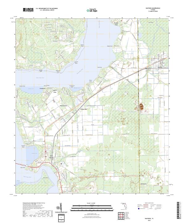 Hastings topographic map thumbnail