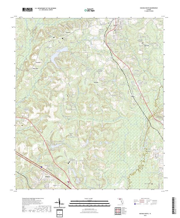 Havana South topographic map thumbnail