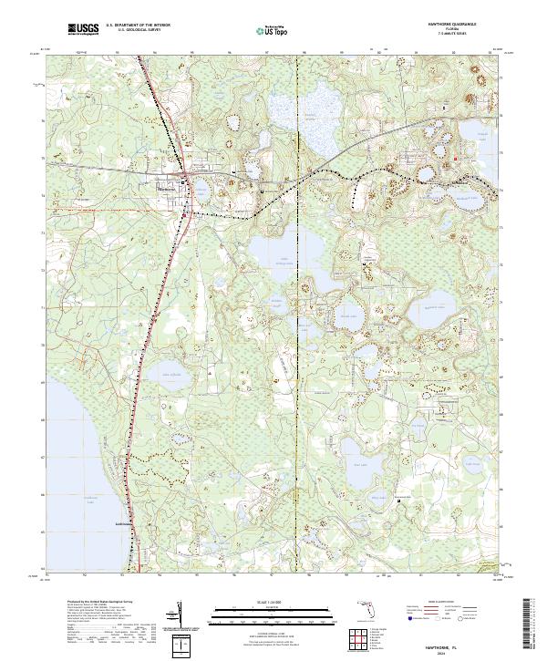 Hawthorne topographic map thumbnail