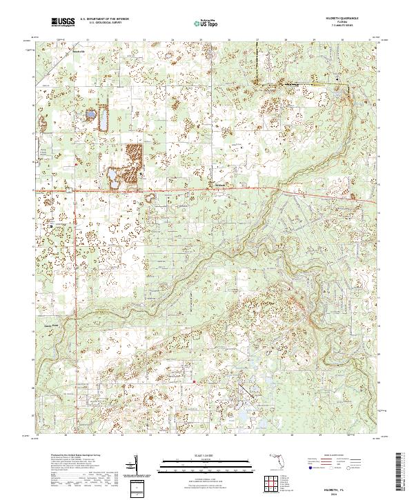 Hildreth topographic map thumbnail