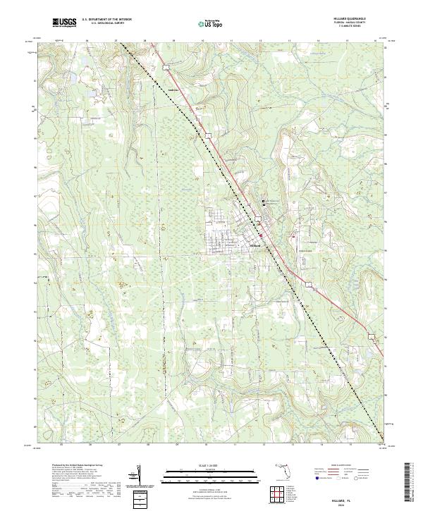 Hilliard topographic map thumbnail