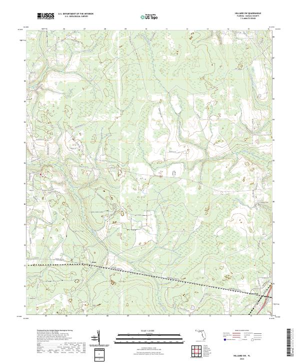 Hilliard SW topographic map thumbnail