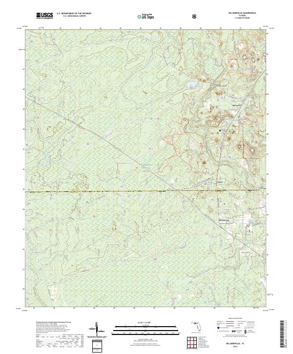 Hilliardville topographic map thumbnail